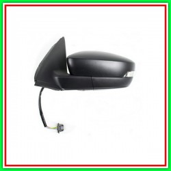 Retrovisore Sinistro Elettrico-Nero-Termico-Con Fanale-Convesso-Cromato Skoda Fabia-(Anno 2015 In Poi)
