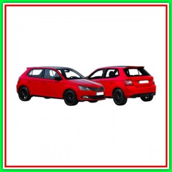 Retrovisore Sinistro Elettrico-Termico Con Primer-Con Fanale-Convesso-Cromato Skoda Fabia-(Anno 2015 In Poi)