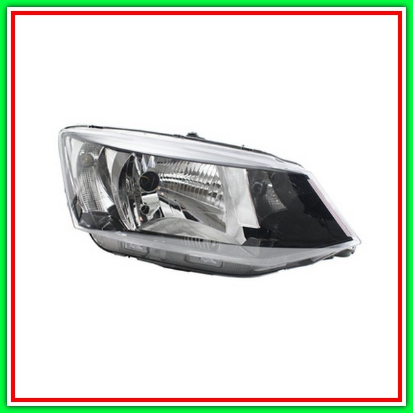Proiettore Destro H4 Elettrico Con Motore-Con Luce Diurna-Nero Skoda-Fabia (Nj)-Mod. 08/14-06/18