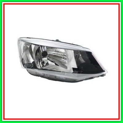 Proiettore Destro H4 Elettrico Con Motore-Con Luce Diurna-Nero Skoda-Fabia (Nj)-Mod. 08/14-06/18