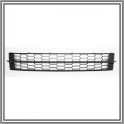 Central Grid Paraurti Front-Black SKODA Rapid-(Year 2012-2016)
