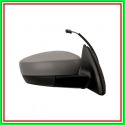 Electric-Thermal Right Rearview Mirror With Primer-Convex-Chrome SKODA Rapid-(Year 2012-2016)