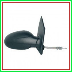 Retrovisore Destro A Cavi-Nero-Convesso-Cromato Smart City Coupe-(Anno 1998-2002)