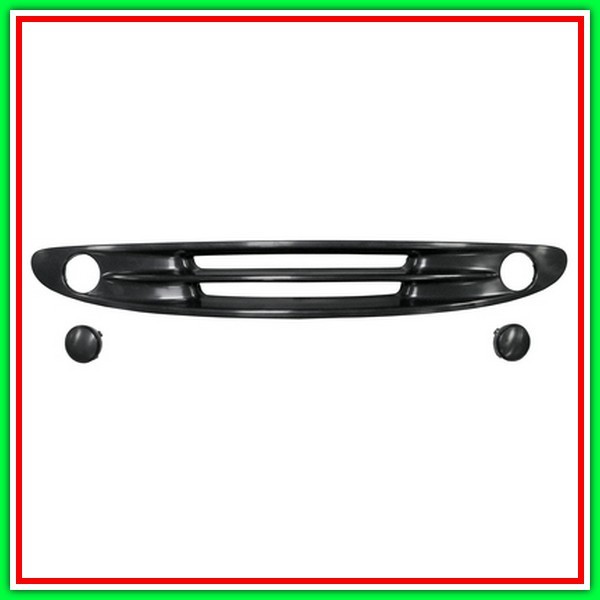 Grille Radiator Front Black Smooth SMART 450 Cabrio-(Year 2000-2007)