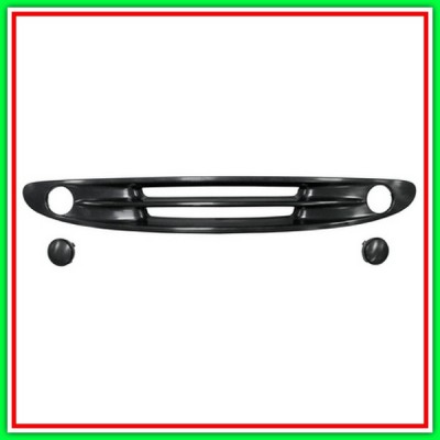 Grille Radiator Front Black Smooth SMART 450 Cabrio-(Year 2000-2007)