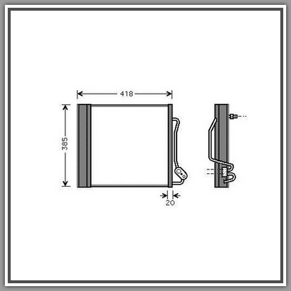 Condensatore Smart 450 Cabrio-(Anno 2000-2007)