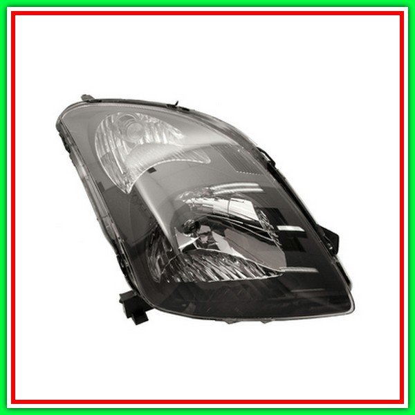 Proiettore Destro H4 Elettrico Senza Motore-Nero Suzuki Swift-(Anno 2005-2006)