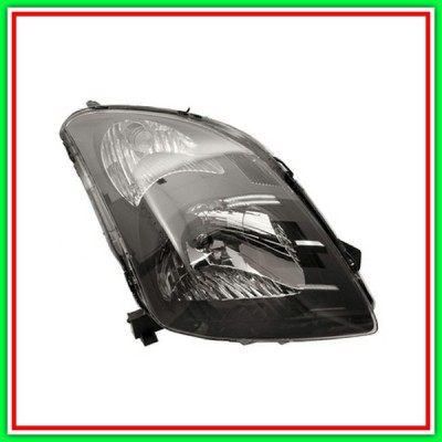 Proiettore Destro H4 Elettrico Senza Motore-Nero Suzuki Swift-(Anno 2005-2006)