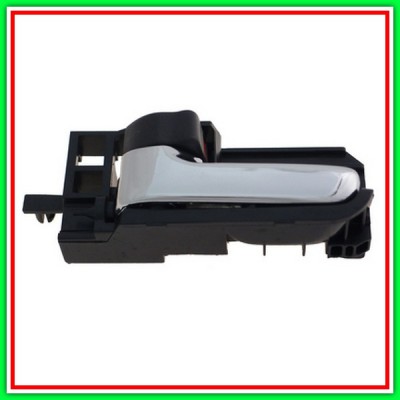 Maniglia Interna Anteriore-Posteriore Sinistra-Con Leva Cromata-Pulsante Chiusura Nero-Mostrina Nera Toyota Corolla-(2004-2007)
