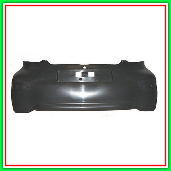 Paraurti Posteriore Nero-Liscio Da Primerizzare Toyota Aygo-(Anno 2012-2014)