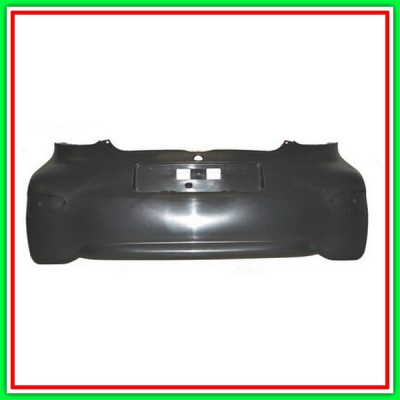 Paraurti Posteriore Nero-Liscio Da Primerizzare Toyota Aygo-(Anno 2012-2014)