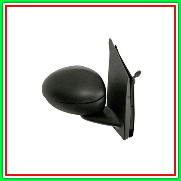 Retrovisore Destro A Cavi-Nero-Convesso-Cromato Toyota Aygo-(Anno 2012-2014)