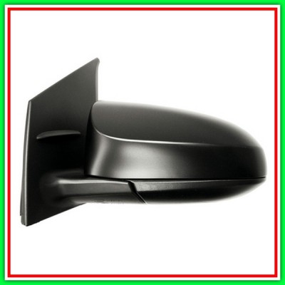 Left Rearview Mirror A Cable-Black-Convex-Chrome TOYOTA Aygo-(Year 2014-2018)