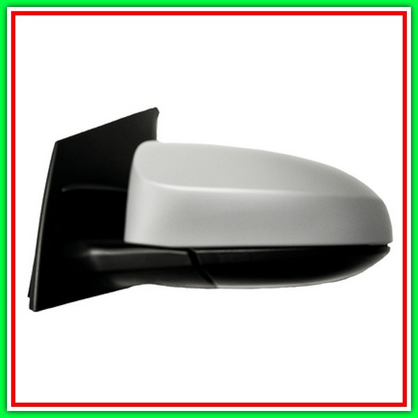 Left Cable Rearview Mirror With Primer-Convex-Chrome TOYOTA Aygo-(Year 2014-2018)