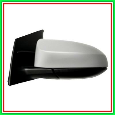 Left Cable Rearview Mirror With Primer-Convex-Chrome TOYOTA Aygo-(Year 2014-2018)