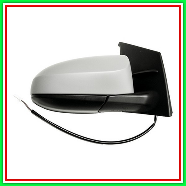 Electric-Thermal Right Rearview Mirror With Primer-Convex-Chrome TOYOTA Aygo-(Year 2014-2018)