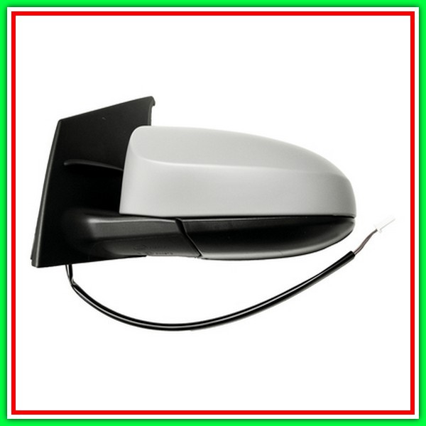Electrical-Thermal Left Rearview Mirror With Primer-Convex-Chrome TOYOTA Aygo-(Year 2014-2018)
