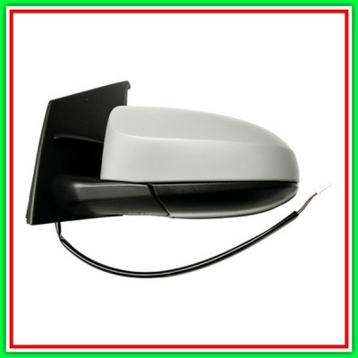 Electrical-Thermal Left Rearview Mirror With Primer-Convex-Chrome TOYOTA Aygo-(Year 2014-2018)