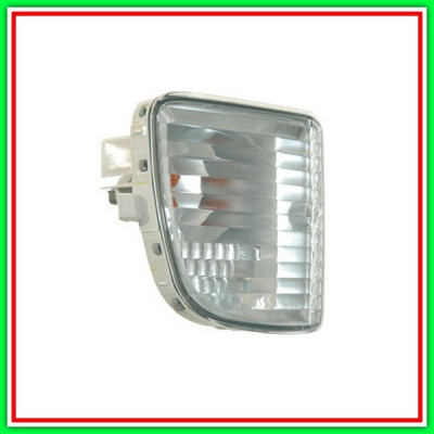 Fanale Paraurti Anteriore Destro Bianco-Con Portalampada-(No Fendi)-Omologazione Sae Toyota Rav 4-(Anno 2000-2003)