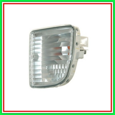 Fanale Paraurti Anteriore Sinistro Bianco-Con Portalampada-(No Fendi)-Omologazione Sae Toyota Rav 4-(Anno 2000-2003)