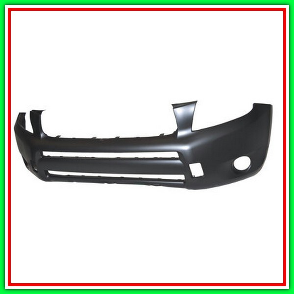 Paraurti Anteriore-Con Primer-Senza Fori Parafanghini Toyota Rav 4-(Anno 2006-2009)