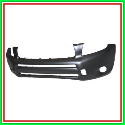 Paraurti Anteriore-Con Primer-Senza Fori Parafanghini Toyota Rav 4-(Anno 2006-2009)