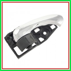 Maniglia Interna Anteriore-Posteriore Destra-Con Leva Cromata-Pulsante Chiusura Nero-Mostrina Nera Toyota Rav 4-(Anno 2006-2009)