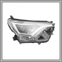 Right Projector Hir-2 Electric-With Motor-With Daylight-Led-Black TOYOTA Rav 4-(Year 2015 Onwards)