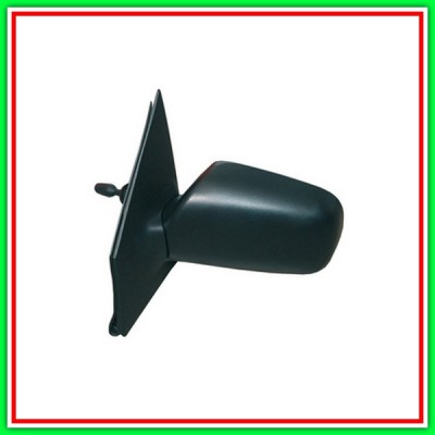 Left Rearview Mirror A Cable-Black-Convex-Chrome TOYOTA Yaris-(Year 2003-2005)