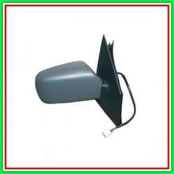 Electric-Thermal Right Rearview Mirror With Primer-Convex-Chrome TOYOTA Yaris-(Year 2003-2005)