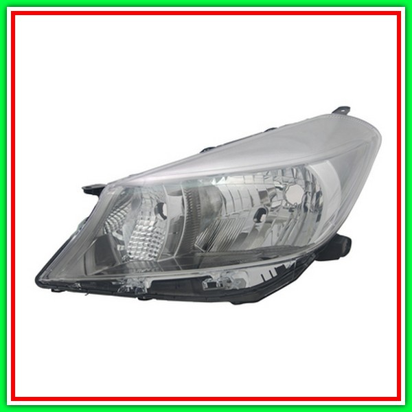 Left Projector Mod H4 Electric-Without Engine-Chrome TOYOTA Yaris-(Year 2011-2014)