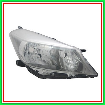 Proiettore Destro Mod H4 Elettrico-Con Motore-Cromato Toyota Yaris-(Anno 2011-2014)