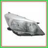 Proiettore Destro Mod H4 Elettrico-Con Motore-Cromato Toyota Yaris-(Anno 2011-2014)