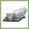 Proiettore Sinistro Mod H4 Elettrico-Con Motore-Cromato Toyota Yaris-(Anno 2011-2014)