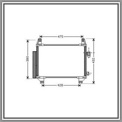 Condensatore Toyota Yaris-(Anno 2011-2014)
