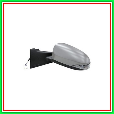 Retrovisore Sinistro Elettrico Con Primer-Con Fanale-Convesso-Cromato 7H5P Toyota Yaris-(Anno 2011-2014)