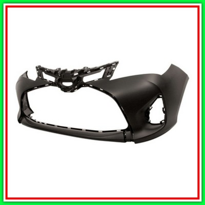 Paraurti Anteriore Nero-Liscio Da Primerizzare Toyota Yaris-(Anno 2014-2016)