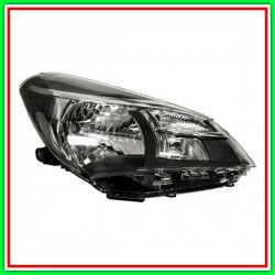 Proiettore Destro H4 Elettrico Con Motore-Nero Mod 5 Porte Toyota Yaris-(Anno 2014-2016)