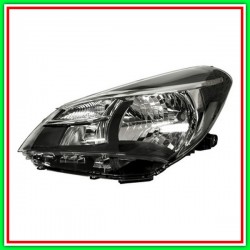 Proiettore Sinistro H4 Elettrico Con Motore-Nero Mod 5 Porte Toyota Yaris-(Anno 2014-2016)