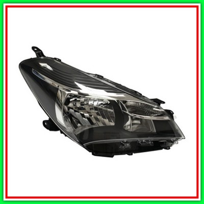 Proiettore Destro H4 Elettrico Senza Motore-Nero Toyota Yaris-(Anno 2014-2016)