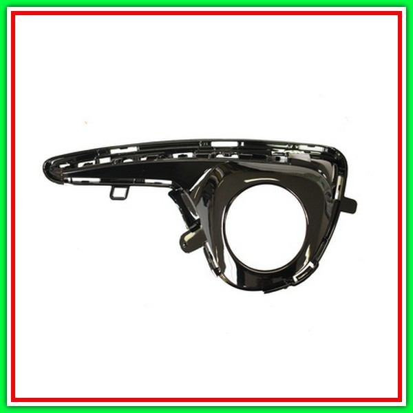 Griglia Sinistra Paraurti Nera Lucida-Con Sede Fendi Toyota Yaris-(Anno 2017-2020)