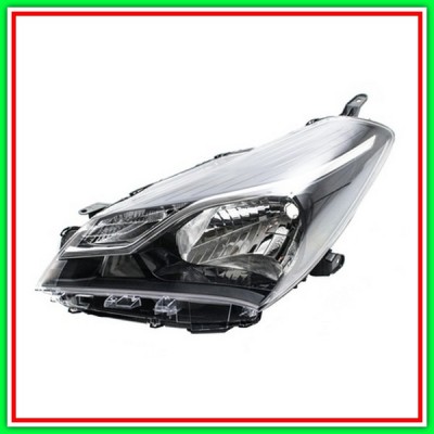 Proiettore Sinistro H4 Elettrico Con Motore-Con Luce Diurna W21/5W Toyota-Yaris-Mod. 01/17-05/20