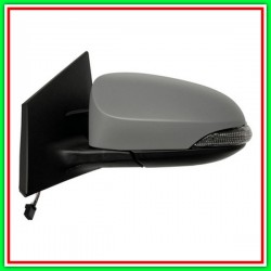 Retrovisore Sinistro Elettrico-Termico Con Primer-Con Fanale-Convesso-Cromato Toyota Auris-(Anno 2013-2015)
