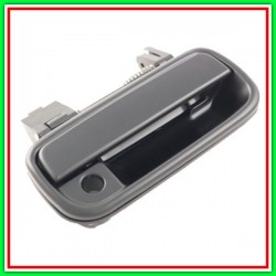 Maniglia Esterna Anteriore Destra-Nero-Liscia-Con Foro Nottolino Toyota Hilux Pick Up-(Anno 2001-2005)