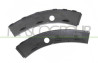 KIT PARTE ANTERIORE PARAFANGHINI ANTERIORI NERI-GOFFRATI-CON FORI+SUPPORTI PARK ASSIST-2 PZ. (DESTRO+SINISTRO) C3 - Mod. 09/16 -