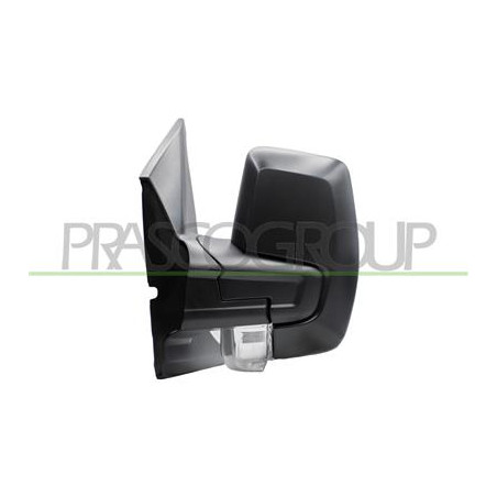 RETROVISORE SINISTRO MANUALE NERO CON FANALE-CONVESSO/CROMATO TRANSIT/TOURNEO - CUSTOM (TTF) - Mod. 05/13 - 04/18