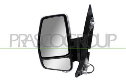 RETROVISORE SINISTRO MANUALE NERO CON FANALE-CONVESSO/CROMATO TRANSIT/TOURNEO - CUSTOM (TTF) - Mod. 05/13 - 04/18