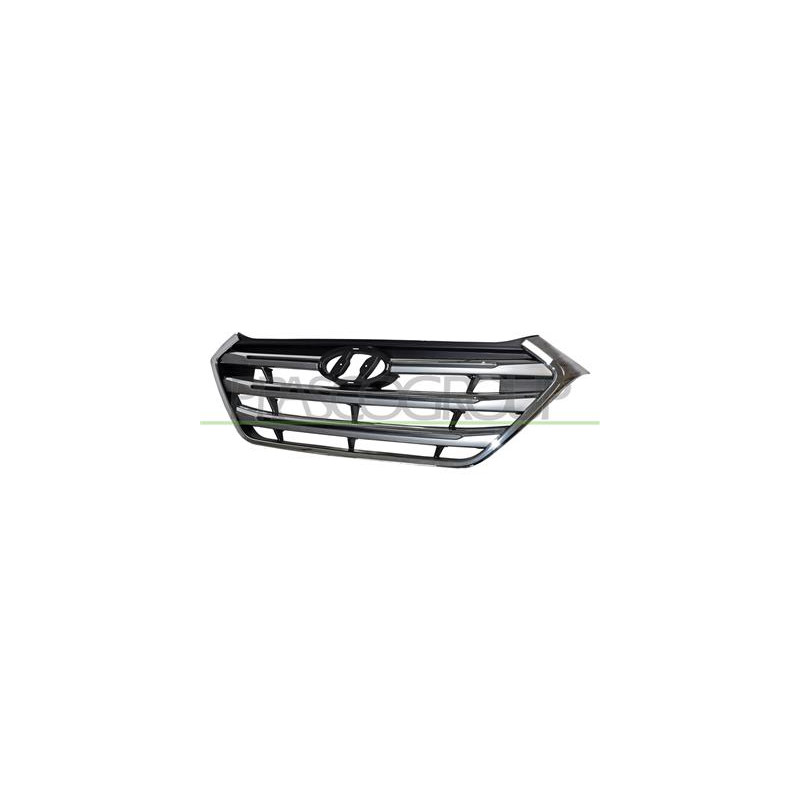 GRIGLIA RADIATORE NERA CON MODANATURA CROMATA TUCSON - Mod. 04/15 - 08/18