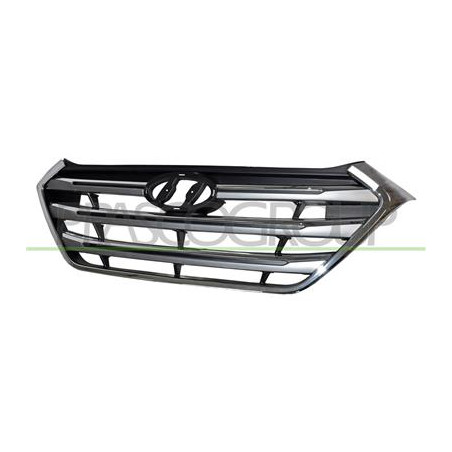 GRIGLIA RADIATORE NERA CON MODANATURA CROMATA TUCSON - Mod. 04/15 - 08/18
