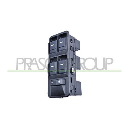 PULSANTIERA NERA-4 INTERRUTTORI-ALZACRISTALLO PORTA ANTERIORE SINISTRA-16 PINS